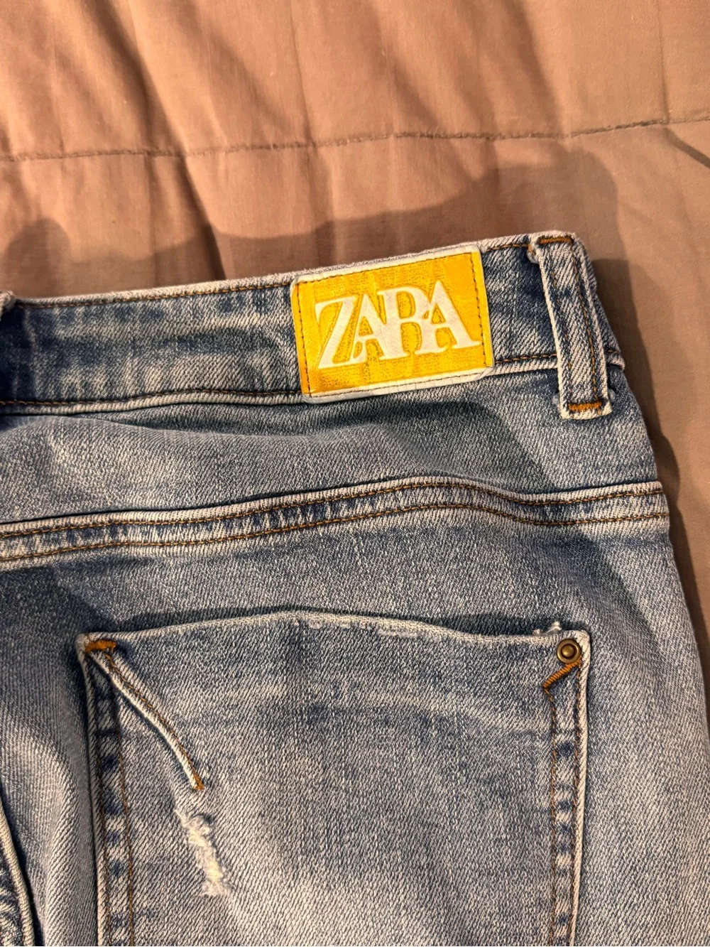 Women’s vintage Distressed Light Blue Denim Jeans